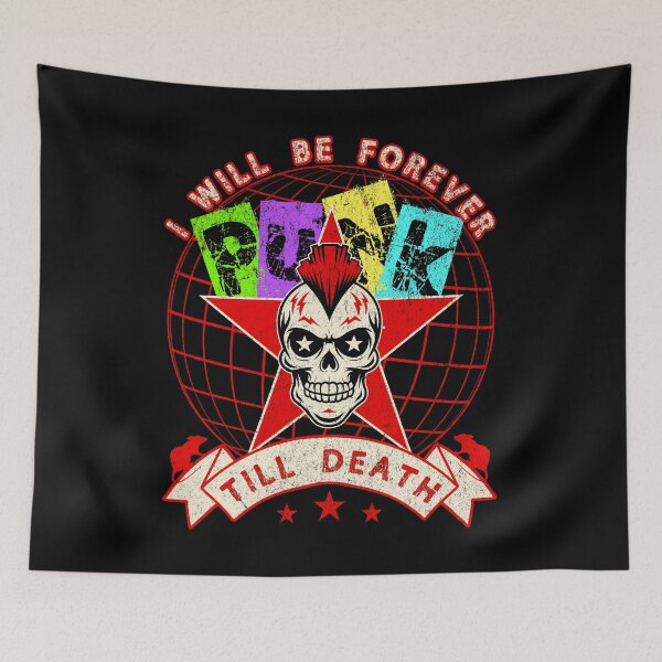 Item preview, Eternal Punk Until Death Grunge Design with Skull designed and sold by SpecialtiesShop.
