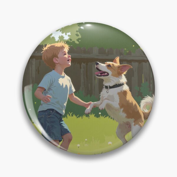 Item preview, Joyful leap a doggy dance among daisies designed and sold by MadeByHaresShop.