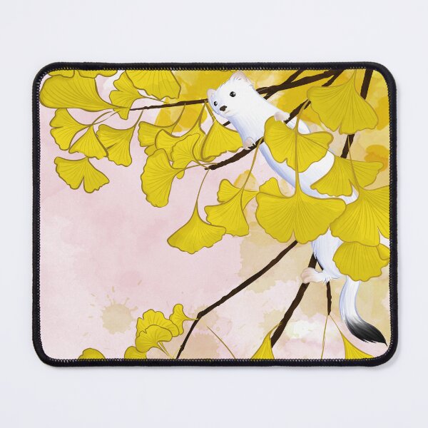 Item preview, ermine ginkgo designed and sold by Grink.