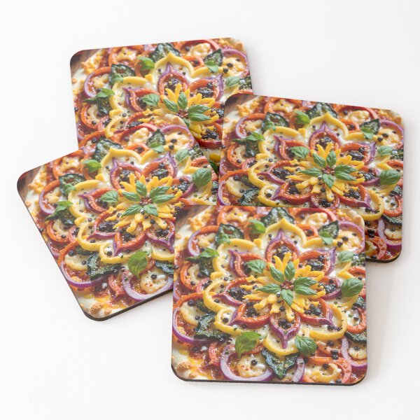 Item preview, Mandala masterpiece pizza designed and sold by MadeByHaresShop.