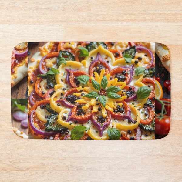 Item preview, Mandala masterpiece pizza designed and sold by MadeByHaresShop.