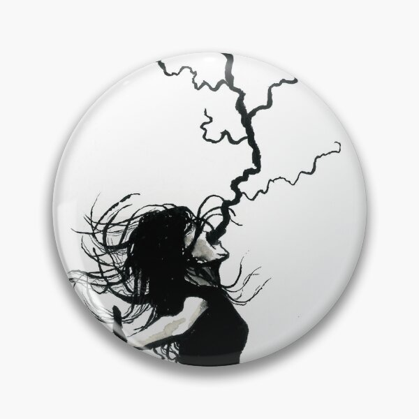 Item preview, Lightning Scream (Black and White) designed and sold by hannooseart.