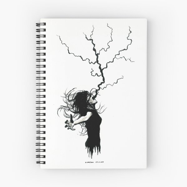 Item preview, Lightning Scream (Black and White) designed and sold by hannooseart.
