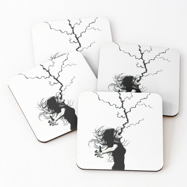 Item preview, Lightning Scream (Black and White) designed and sold by hannooseart.