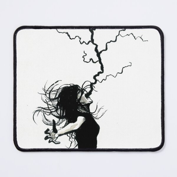 Item preview, Lightning Scream (Black and White) designed and sold by hannooseart.