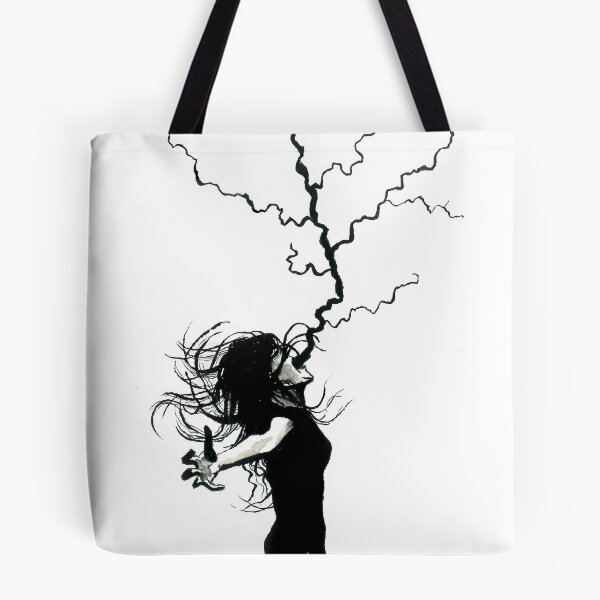 Item preview, Lightning Scream (Black and White) designed and sold by hannooseart.