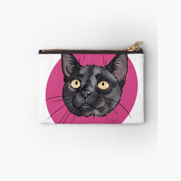 Item preview, Wide eyed black cat: Rescue cat designed and sold by Made-by-Anxiety.