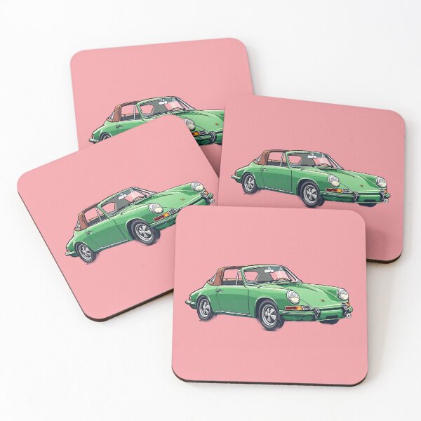 Item preview, Glossy green against pink backdrop illustration designed and sold by kahida.