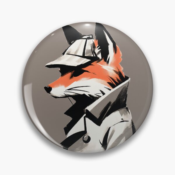 Item preview, Fox Detective in Trenchcoat and Hat designed and sold by Slick-Waffles.