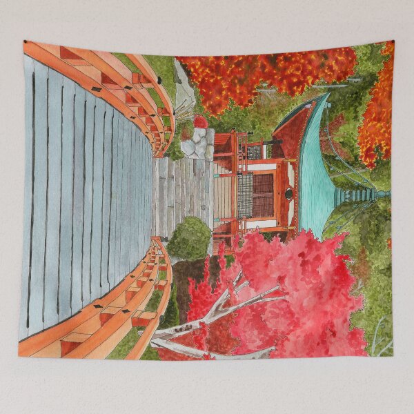 Item preview, Kyoto Daigo-ji Shrine in Autumn designed and sold by NatashaBirdi.