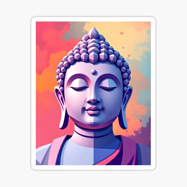 Item preview, Colorful Modern Art | Calm Buddha Digital Painting designed and sold by Dev-Ang.