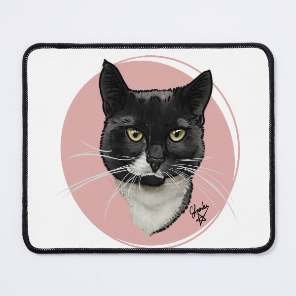 Item preview, white tash cat: rescue cat designed and sold by Made-by-Anxiety.