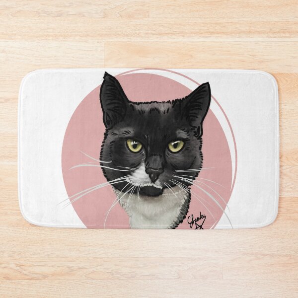 Item preview, white tash cat: rescue cat designed and sold by Made-by-Anxiety.