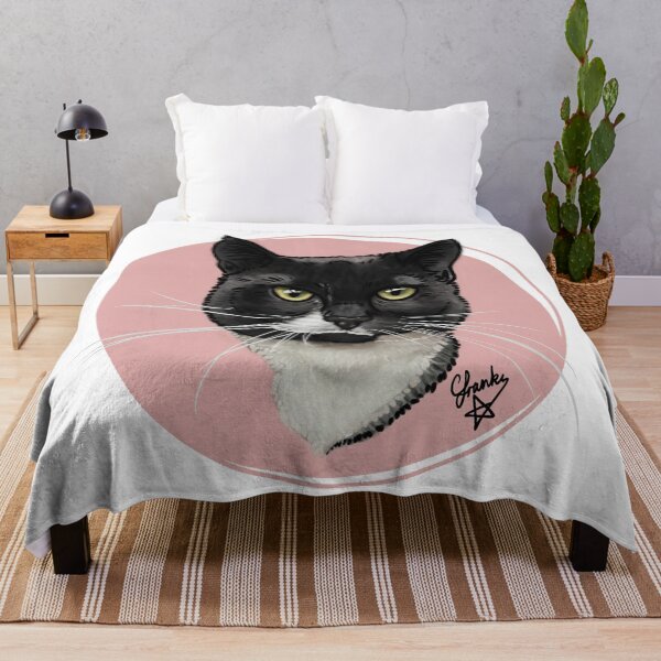 Item preview, white tash cat: rescue cat designed and sold by Made-by-Anxiety.