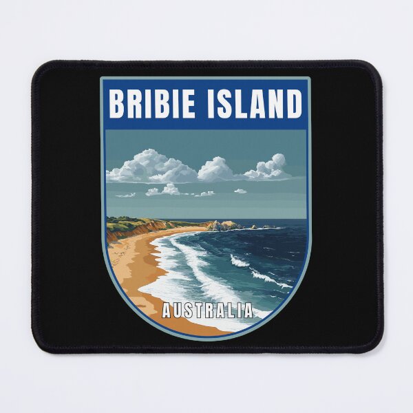 Item preview, Bribie Island in Queensland Australia Retro Travel Art Emblem designed and sold by MaateoDesign.
