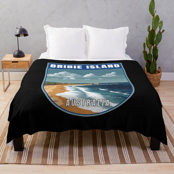 Item preview, Bribie Island in Queensland Australia Retro Travel Art Emblem designed and sold by MaateoDesign.