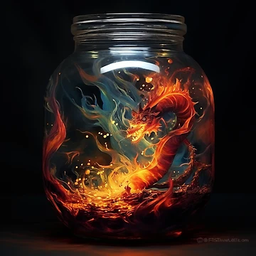 Artwork thumbnail, Dragon In A Jar by Rtymer