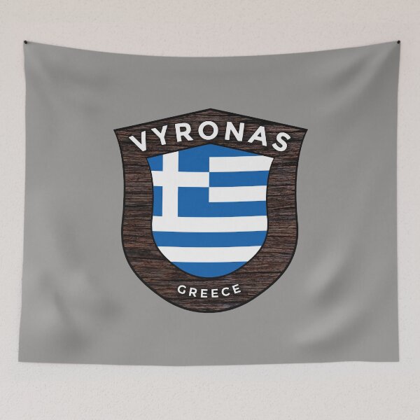 Item preview, Vyronas Greece Emblem Flag designed and sold by World Designs.
