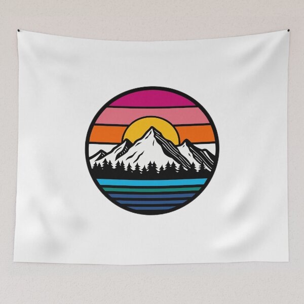 Item preview, 4WD Adventure: Retro Mountain Stripes for Outdoor Lovers designed and sold by Timegraf.