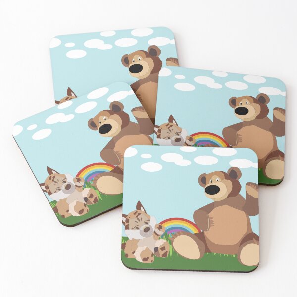 Item preview, Fox Cub & Teddy Bear designed and sold by Mira  Markusfeld.