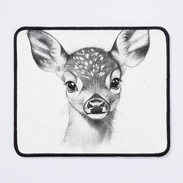 Item preview, Black and white deer pencil drawing designed and sold by Pencil-Art.