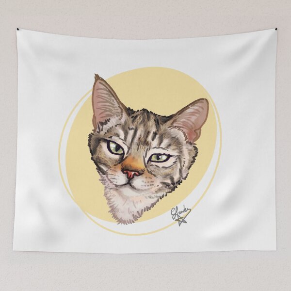 Item preview, Tabby rescue kitty designed and sold by Made-by-Anxiety.
