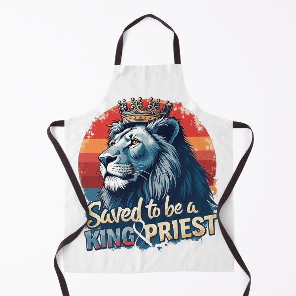 Item preview, Saved to be a King & Priest, Lion Wearing a Crown Art designed and sold by Faithloveshop.
