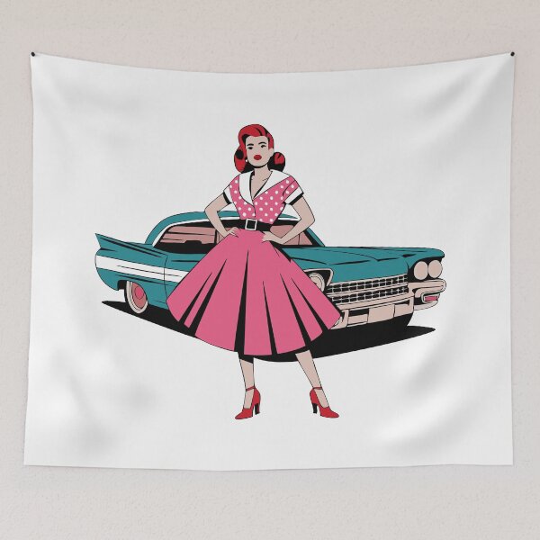 Item preview, Classic Rockabilly Charm designed and sold by Delemore Art.