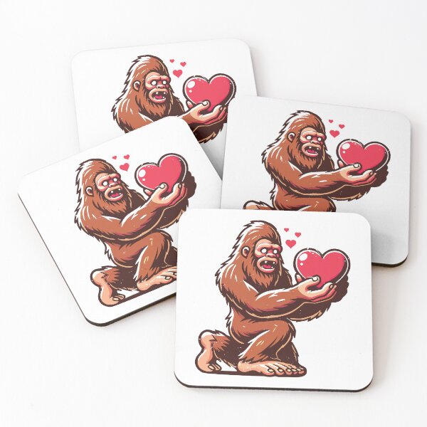 Item preview, Bigfoot Heartful Happy Valentine's Day Gift for Men Boy Husband designed and sold by JUSTBEELEGANT.
