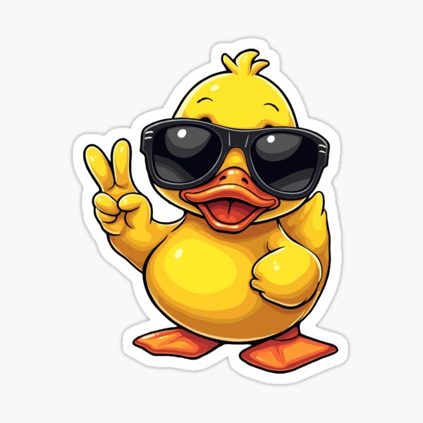 Item preview, Cool Rubber Duckie  designed and sold by Frog Level Treasures.