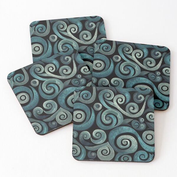 Item preview, New Zealand Paua Māori Pattern Koru Design 316 designed and sold by GrinGalore.