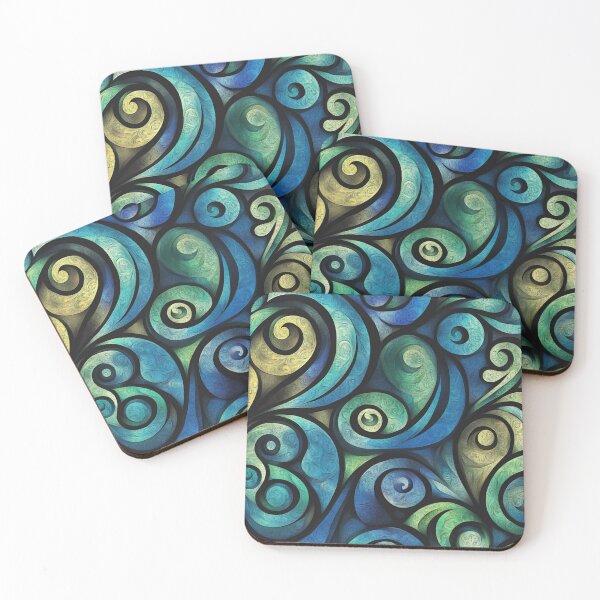 Item preview, New Zealand Paua Māori Pattern Koru Design 317 designed and sold by GrinGalore.