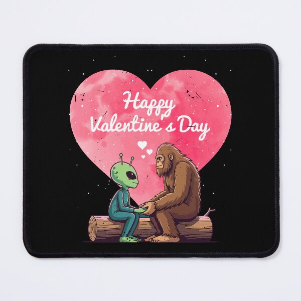 Item preview, Bigfoot Alien Heart- Happy Valentine's Day Gift for Sasquatch and Alien Ufo Lover designed and sold by JUSTBEELEGANT.