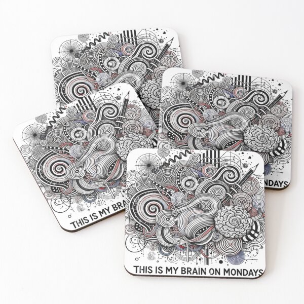 Item preview, My Brain On Mondays | Office Art Humor designed and sold by Guesso.