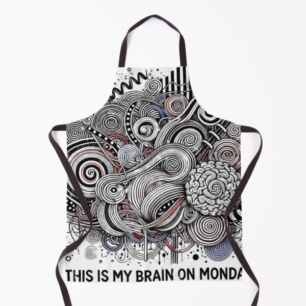 Item preview, My Brain On Mondays | Office Art Humor designed and sold by Guesso.