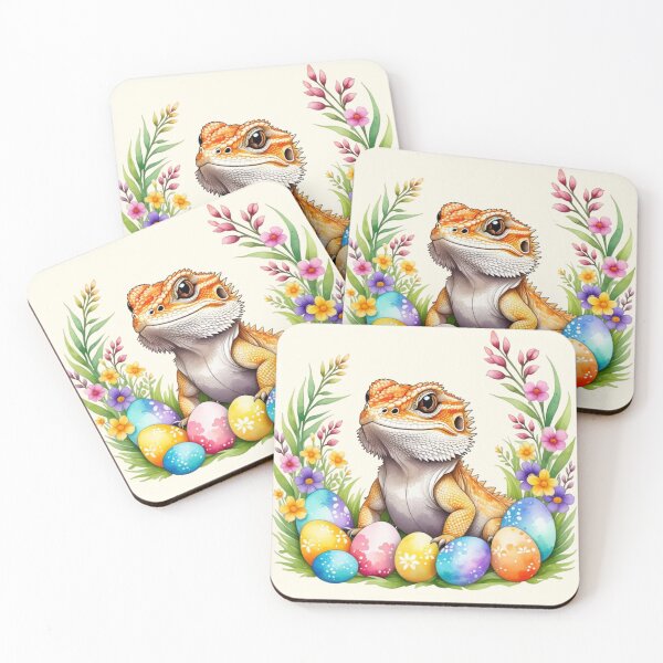 Item preview, Dragon  Easter - Wild Flower Reptile Lovers - Bearded Dragon designed and sold by aylastyle.