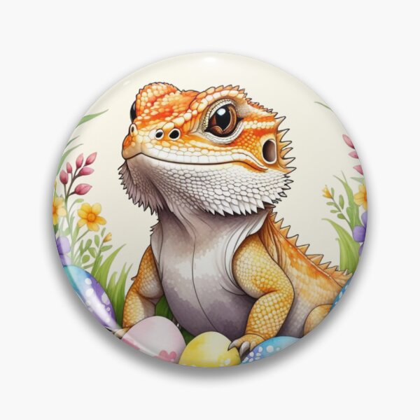 Item preview, Dragon  Easter - Wild Flower Reptile Lovers - Bearded Dragon designed and sold by aylastyle.