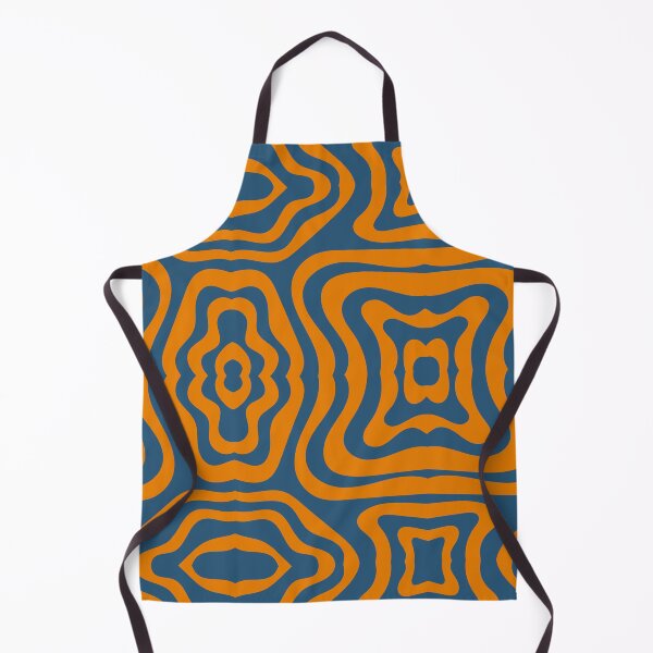 Item preview, Shiz Sweater Pattern - Groovy Blue and Orange Lines designed and sold by YonderAndBeyond.