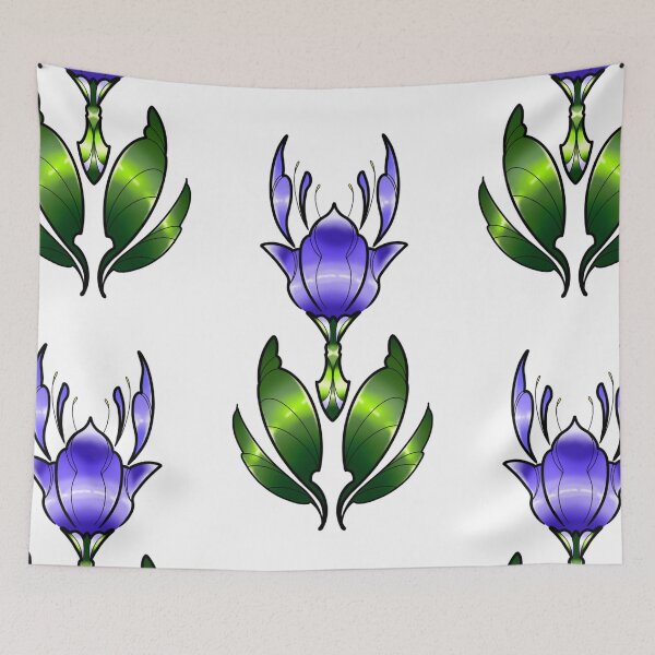 Item preview, Purple tattoo flower designed and sold by Rmoondroptear.