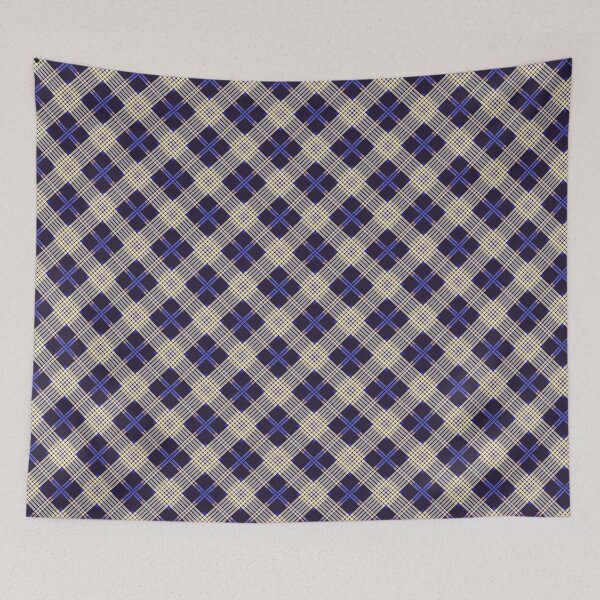 Item preview, Scottish pattern check, blue and beige 02 designed and sold by SpecialtiesShop.