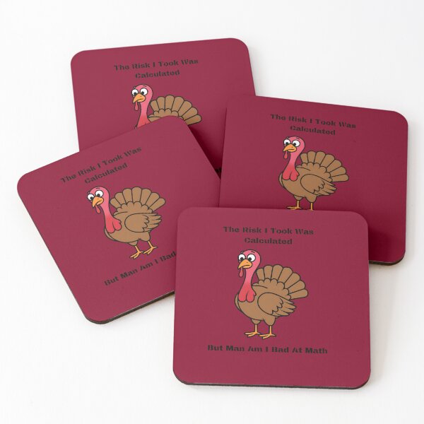 Item preview, Funny Turkey Calculated Risk Design designed and sold by TeeGrit.