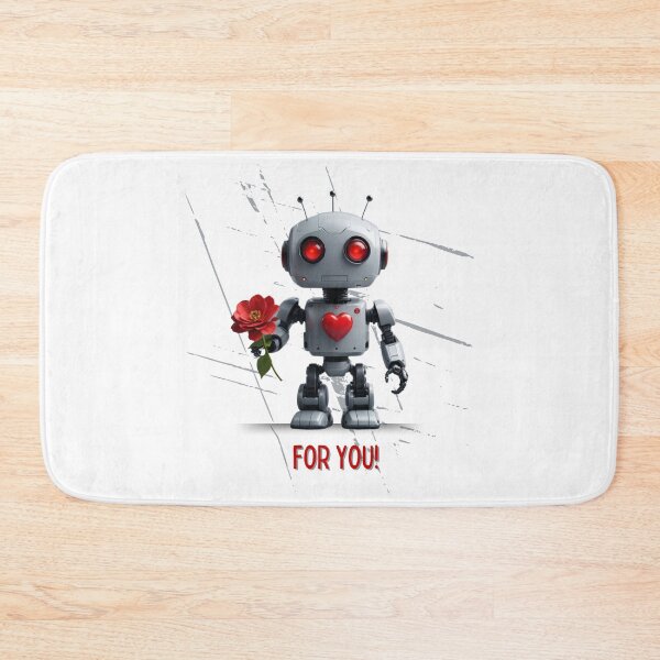 Item preview, Robot in Love Has a Gift, With Love, for You designed and sold by FreeSoulLab.