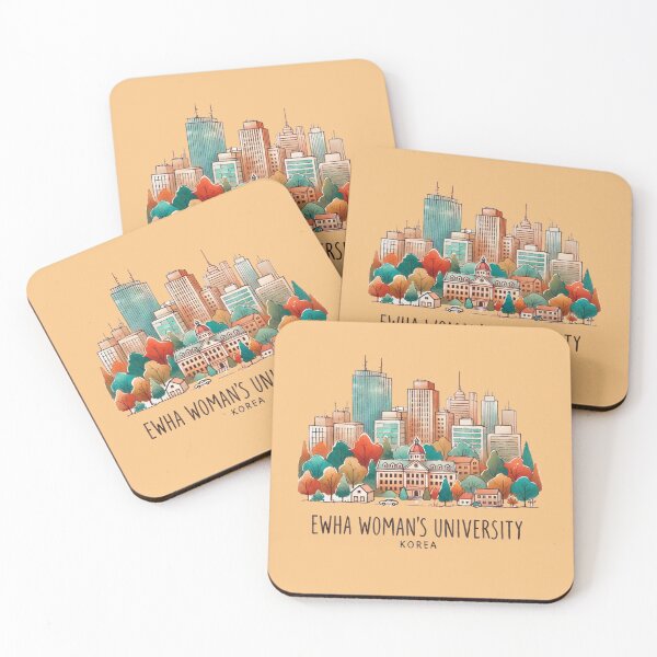Item preview, Ewha Womans University Korea Retro Minimalist Illustration , designed and sold by PaintMeWorld.