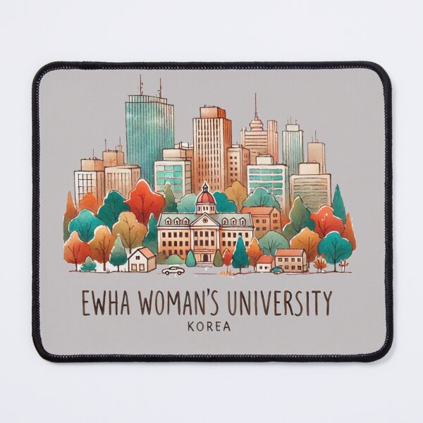 Item preview, Ewha Womans University Korea Retro Minimalist Illustration , designed and sold by PaintMeWorld.