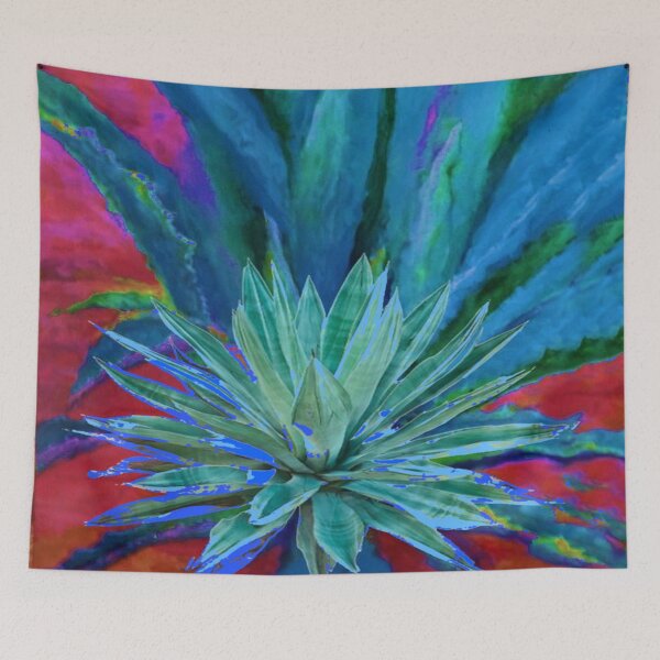 Item preview, TURQUOISE BLUE AGAVE  DESERT  PATTERN ART designed and sold by sharlesart.