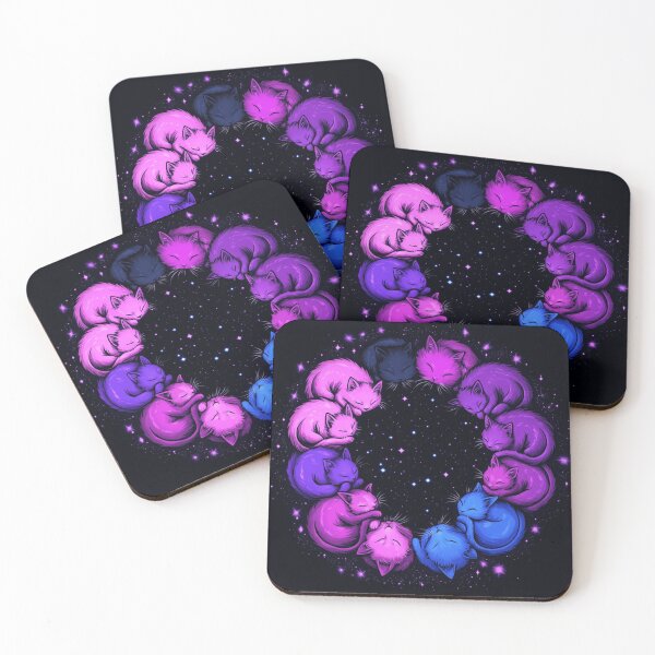 Item preview, Cartoon Sleeping  Cats In Circle designed and sold by Nocturne  Paws.