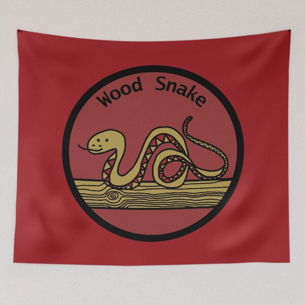 Item preview, Wood Snake Chinese Zodiac designed and sold by ellenhenry.