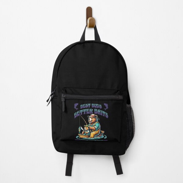 Vista previa del artículo con la obra «MEJORES CEBOS, MEJORES CEBOS - Compañeros de pesca», diseñado y vendido por Tee-Totaler.