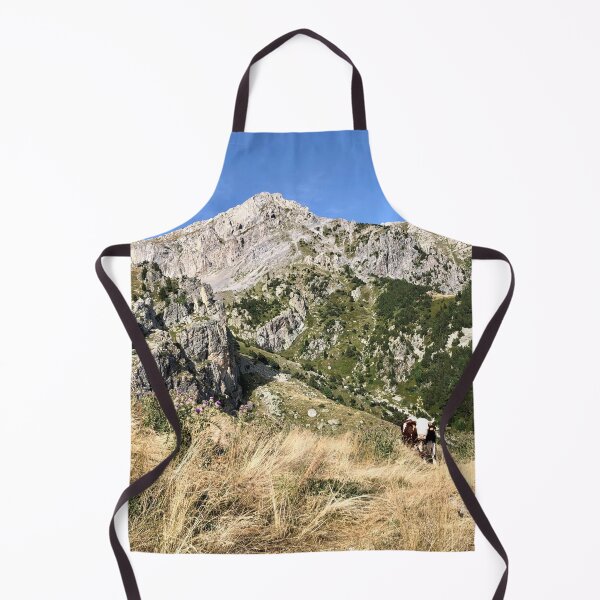 Item preview, Alpine Summer Landscape with Cow in the Mountains designed and sold by Quoppidou.