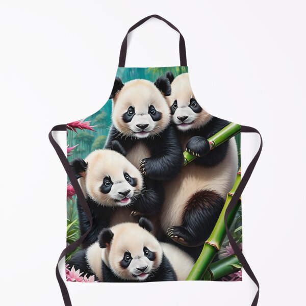 Item preview, Four Pandas on a Bamboo Tree designed and sold by SublimeMusings.